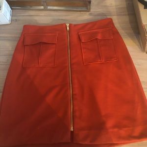 Adorable Autumn Orange Skirt